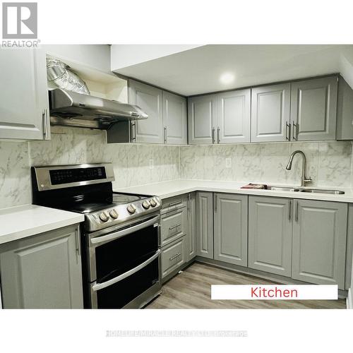 Lower - 67 Clockwork Drive, Brampton, ON - Indoor Photo Showing Kitchen With Double Sink