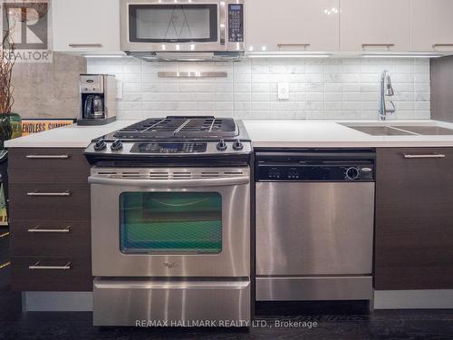 526 - 90 Broadview Avenue, Toronto, ON - Indoor Photo Showing Kitchen With Stainless Steel Kitchen With Double Sink With Upgraded Kitchen