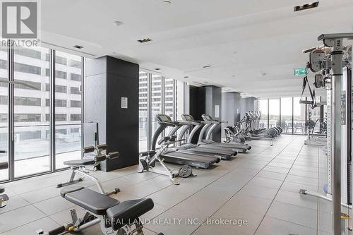 608 - 8 Eglinton Avenue E, Toronto, ON - Indoor Photo Showing Gym Room