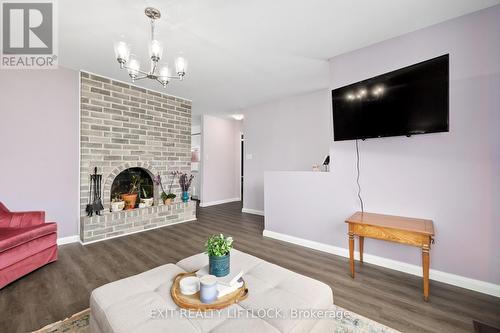 2133 Meadowview Road, Peterborough (Ashburnham), ON - Indoor Photo Showing Living Room With Fireplace