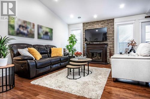 70 Spracklin Boulevard, Paradise, NL - Indoor Photo Showing Living Room With Fireplace