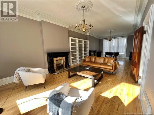 28 Mecklenburg Street Unit# 1, Saint John, NB - Indoor Photo Showing Living Room With Fireplace