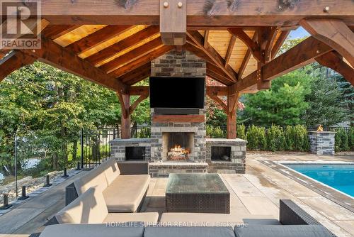 580 Indian Point Road, Kawartha Lakes, ON - Outdoor With Fireplace