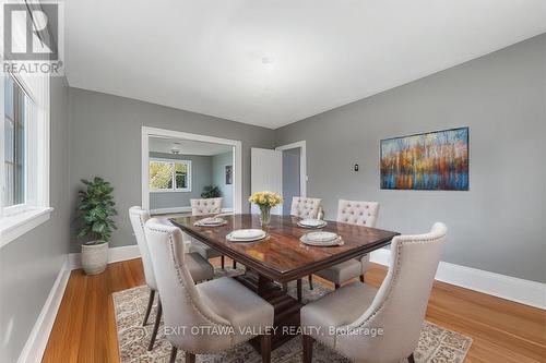 1876 Beachburg Road E, Whitewater Region, ON - Indoor Photo Showing Dining Room