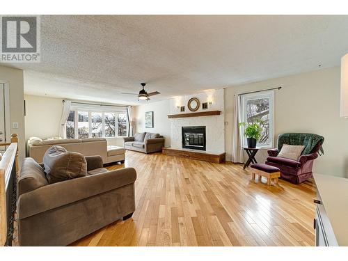 1382 Cypress Drive, Sparwood, BC - Indoor Photo Showing Living Room With Fireplace