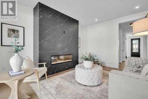 1914 Fountain Grass Drive, London, ON - Indoor Photo Showing Living Room With Fireplace