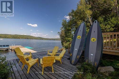 1744 Papineau Lake Road, Hastings Highlands, ON - Outdoor With Body Of Water With Deck Patio Veranda With View