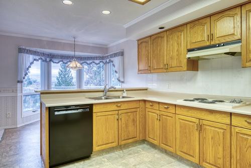 4587 Postill Drive, Kelowna, BC - Indoor Photo Showing Kitchen With Double Sink