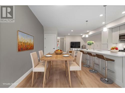 Virtually Staged - 987 Laurier Avenue, Kelowna, BC - Indoor Photo Showing Dining Room