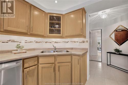 310 Village Grove Unit# 210B, Tecumseh, ON - Indoor Photo Showing Kitchen With Double Sink