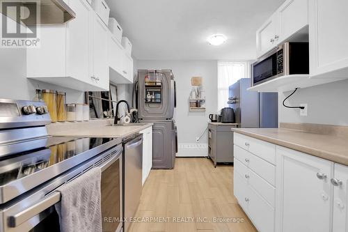 215 - 350 Quigley Road, Hamilton, ON - Indoor Photo Showing Kitchen With Stainless Steel Kitchen