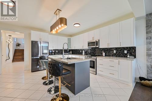 215 Hayrake Street N, Brampton, ON - Indoor Photo Showing Kitchen With Stainless Steel Kitchen With Upgraded Kitchen