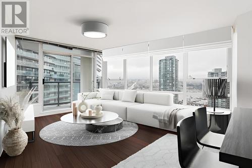 3002 939 Expo Boulevard, Vancouver, BC - Indoor Photo Showing Living Room