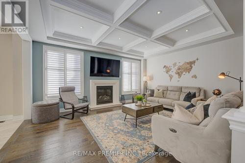 15 Babcock Street, Hamilton, ON - Indoor Photo Showing Living Room With Fireplace