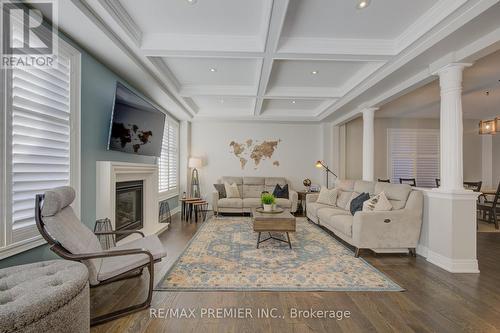 15 Babcock Street, Hamilton, ON - Indoor Photo Showing Living Room With Fireplace