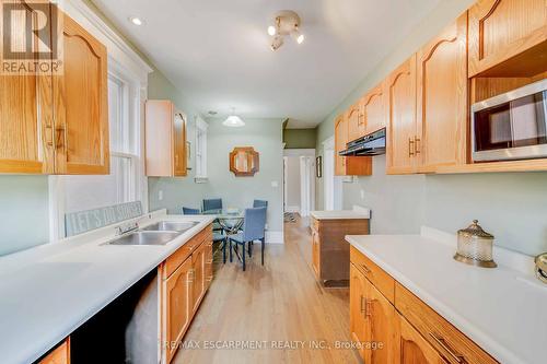 21 Sunset Avenue, Hamilton, ON - Indoor Photo Showing Kitchen With Double Sink