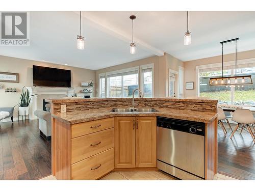 4897 Warbler Court, Kelowna, BC - Indoor Photo Showing Kitchen With Double Sink