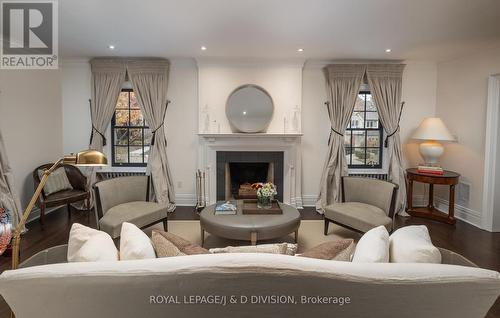 15 Killarney Road, Toronto, ON - Indoor Photo Showing Living Room With Fireplace