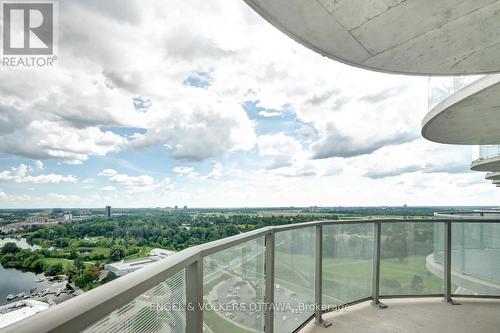 2607 - 805 Carling Avenue, Ottawa, ON - Outdoor With Balcony With View