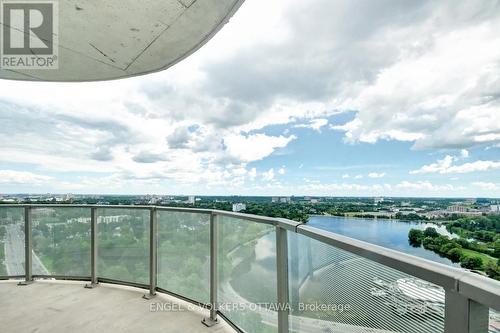 2607 - 805 Carling Avenue, Ottawa, ON - Outdoor With Body Of Water With Balcony With View