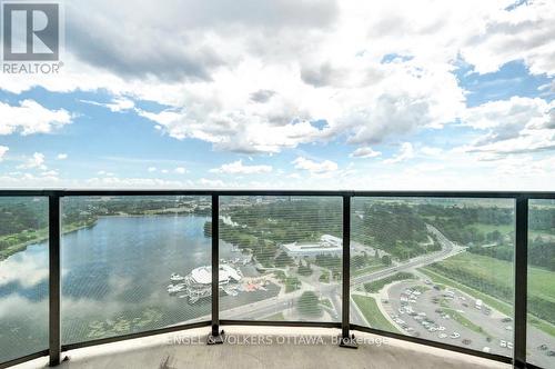 2607 - 805 Carling Avenue, Ottawa, ON - Outdoor With Body Of Water With Balcony With View