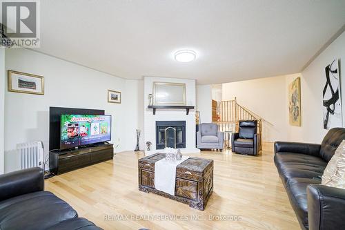 6195 Ford Road W, Mississauga, ON - Indoor Photo Showing Living Room With Fireplace