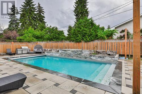 246 Edenbridge Drive, Toronto, ON - Outdoor With In Ground Pool With Backyard