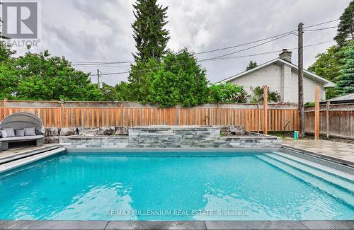 246 Edenbridge Drive, Toronto, ON - Outdoor With In Ground Pool With Backyard