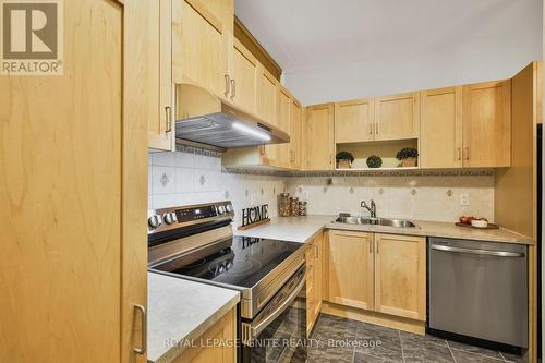 801 - 44 Bond Street W, Oshawa, ON - Indoor Photo Showing Kitchen With Stainless Steel Kitchen With Double Sink