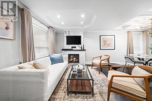 248 Blackthorn Avenue, Toronto, ON - Indoor Photo Showing Living Room With Fireplace