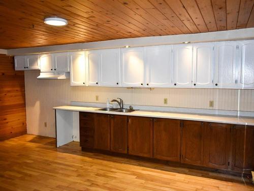 Backyard - 75 Rue De L'Arpenteur, Drummondville, QC - Indoor Photo Showing Kitchen With Double Sink