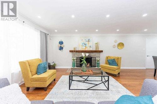 3575 King Street, Caledon, ON - Indoor Photo Showing Living Room With Fireplace