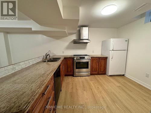 Bsmt 56 Crystal Drive, Richmond Hill, ON - Indoor Photo Showing Kitchen With Double Sink