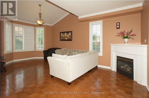 1 Starling Boulevard, Vaughan, ON - Indoor Photo Showing Living Room With Fireplace