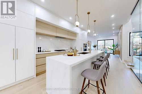 100 Victor Avenue, Toronto, ON - Indoor Photo Showing Kitchen With Upgraded Kitchen