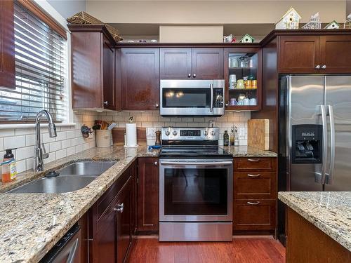 203-201 Nursery Hill Dr, View Royal, BC - Indoor Photo Showing Kitchen With Double Sink With Upgraded Kitchen