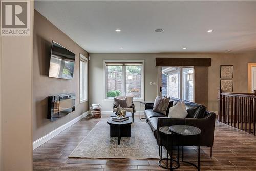 15 Platinum, Sudbury, ON - Indoor Photo Showing Living Room With Fireplace