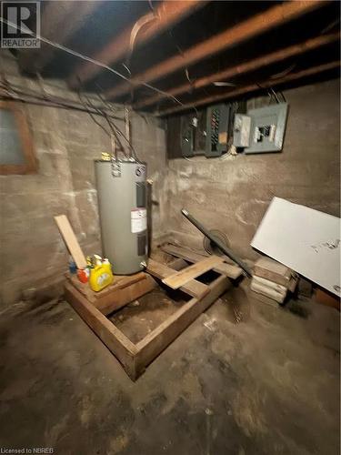 Basement featuring water heater - 3877 Highway 17 E, Mattawa, ON - Indoor Photo Showing Basement