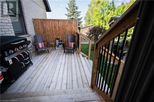 Wooden deck featuring a grill - 748 Coursol Road, Sturgeon Falls, ON - Outdoor With Deck Patio Veranda With Exterior