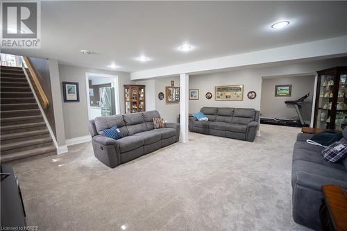 View of carpeted living room - 748 Coursol Road, Sturgeon Falls, ON - Indoor