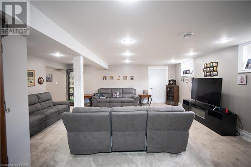 Living room with carpet floors - 748 Coursol Road, Sturgeon Falls, ON - Indoor