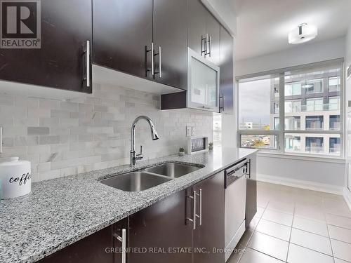 314 - 55 De Boers Drive, Toronto, ON - Indoor Photo Showing Kitchen With Double Sink With Upgraded Kitchen