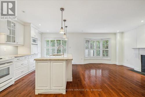 172 River Oaks Boulevard E, Oakville, ON - Indoor Photo Showing Kitchen With Fireplace