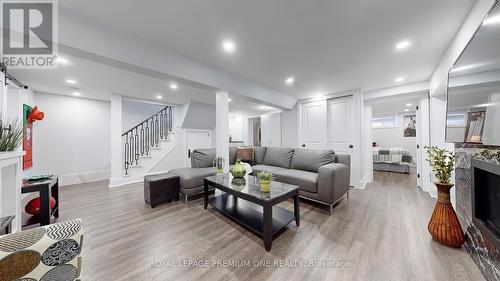 67 Montcalm Avenue, Toronto, ON - Indoor Photo Showing Living Room With Fireplace