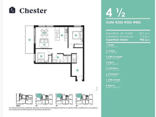 Drawing (sketch) - 206-106 Rue Ste-Cécile, Salaberry-De-Valleyfield, QC - Other