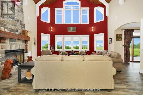 104 Alyea Road, Quinte West, ON - Indoor Photo Showing Living Room With Fireplace