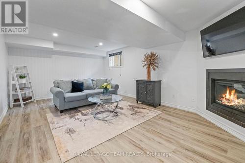 1134 Cobble Hill Drive, Ottawa, ON - Indoor Photo Showing Living Room With Fireplace