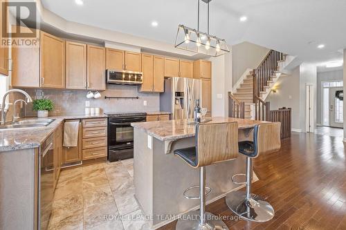 1134 Cobble Hill Drive, Ottawa, ON - Indoor Photo Showing Kitchen With Stainless Steel Kitchen With Double Sink With Upgraded Kitchen