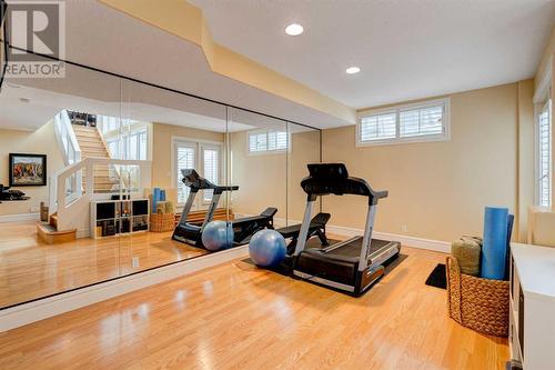 24 Schiller Crescent Nw, Calgary, AB - Indoor Photo Showing Gym Room