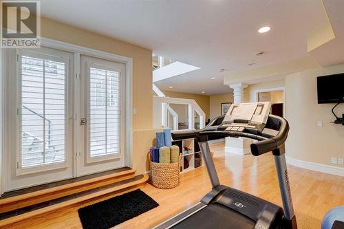 24 Schiller Crescent Nw, Calgary, AB - Indoor Photo Showing Gym Room